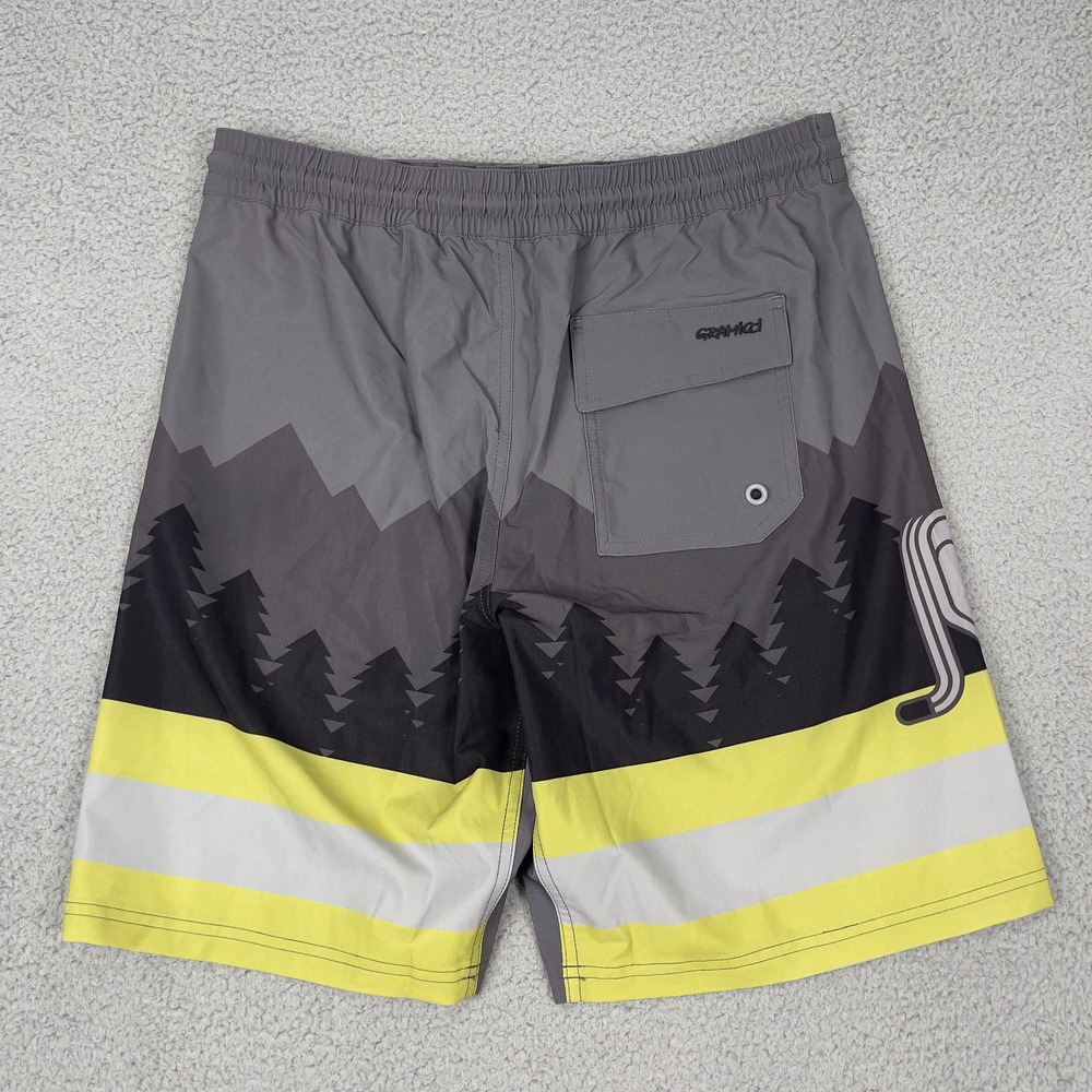 Grammici Board Shorts Mens XL Gray Hybrid Outdoor Unlined Pocket Swim Beach Hike - Picture 4 of 10